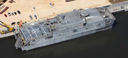 JHSV 2 at Vessel Completion Yard - 0613 web news